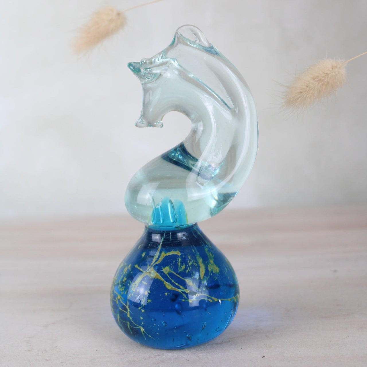 Midna Seahorse Glass Paperweight