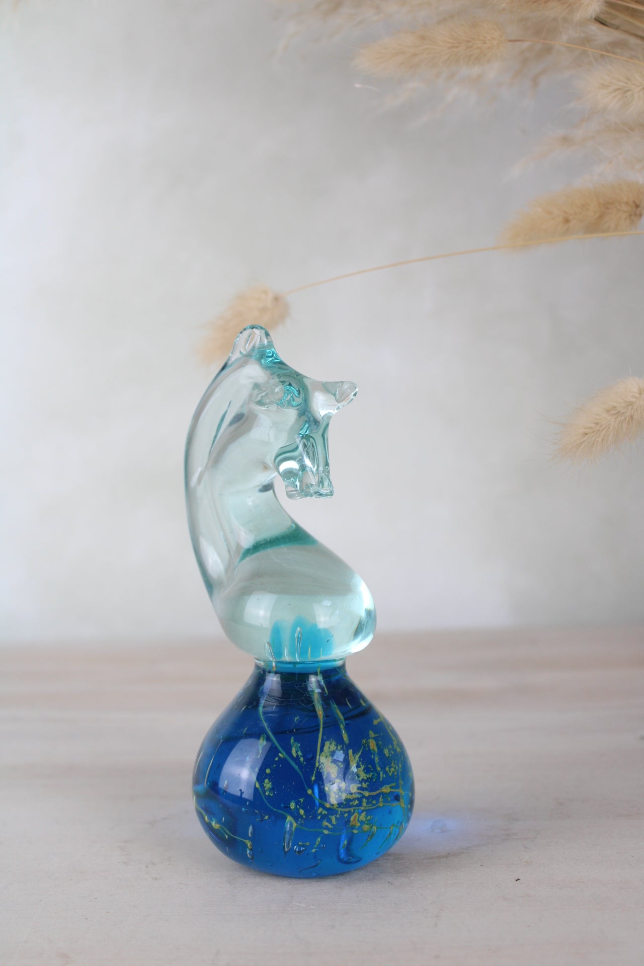 Midna Seahorse Glass Paperweight