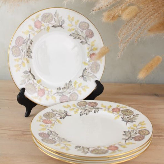 Set of 4 Wedgwood Lichfield Large Side Plates