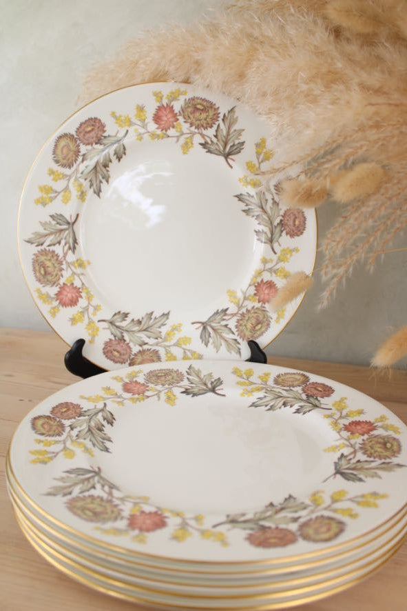 Set of 6 Wedgwood Lichfield Dinner Plates