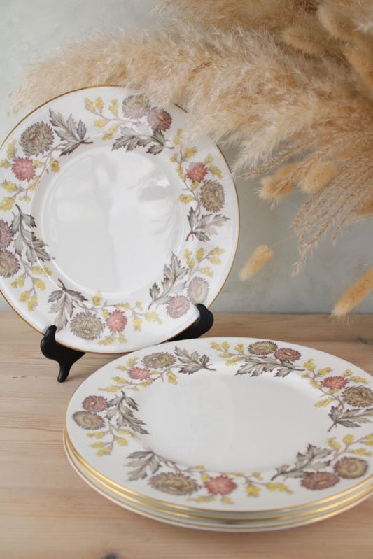 Set of 4 Wedgwood Lichfield Dinner Plates