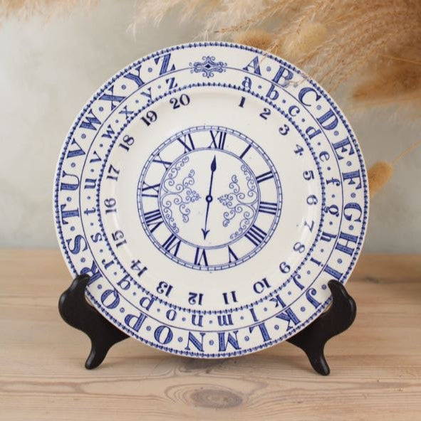 Adam’s Clock Plate in Blue and White
