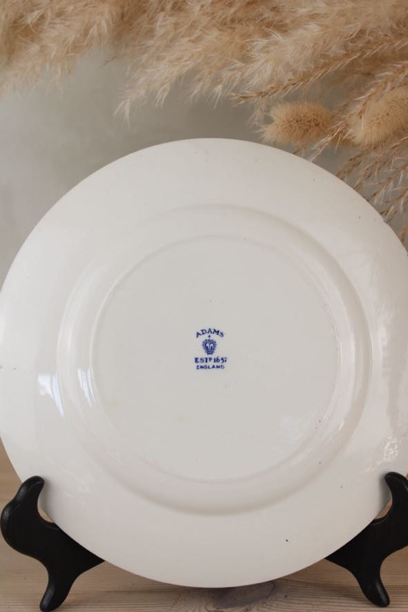 Adam’s Clock Plate in Blue and White