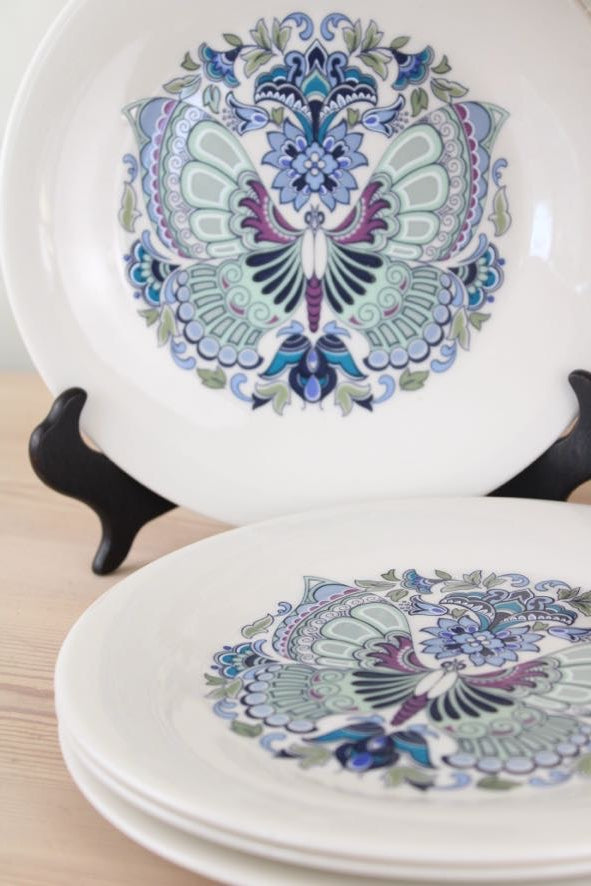 Set of 4 Royal Doulton Atlantis Side Plates