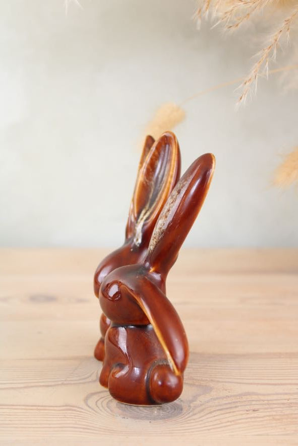 Kernewek Cornish Pottery Rabbits Figurine