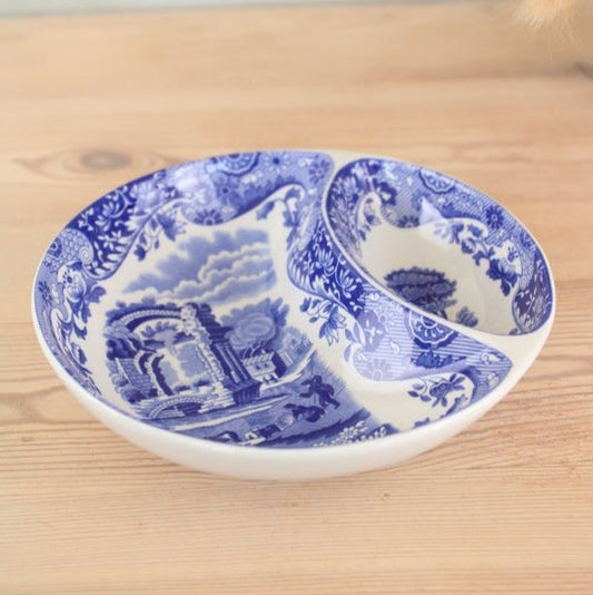 Spode Sectioned Blue and White Bowl