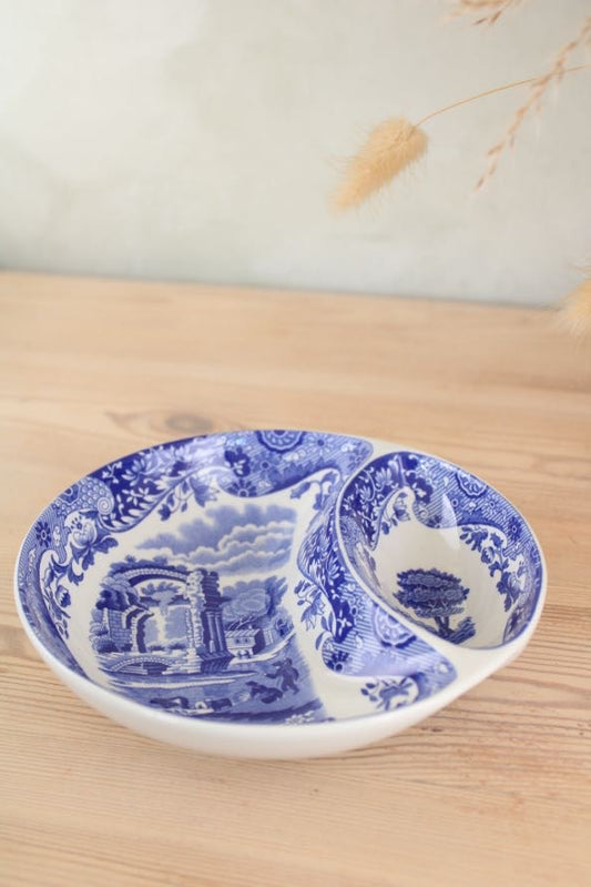 Spode Sectioned Blue and White Bowl
