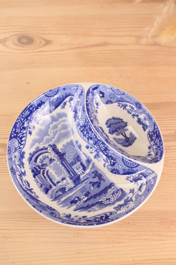 Spode Sectioned Blue and White Bowl