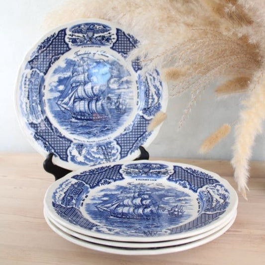 Fair Winds Blue and White Dinner Plates