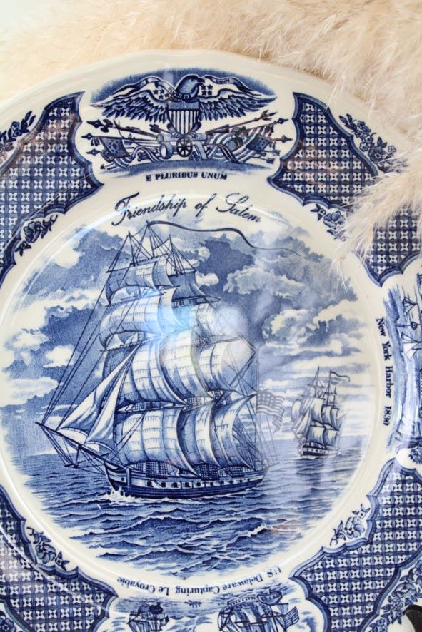 Fair Winds Blue and White Dinner Plates