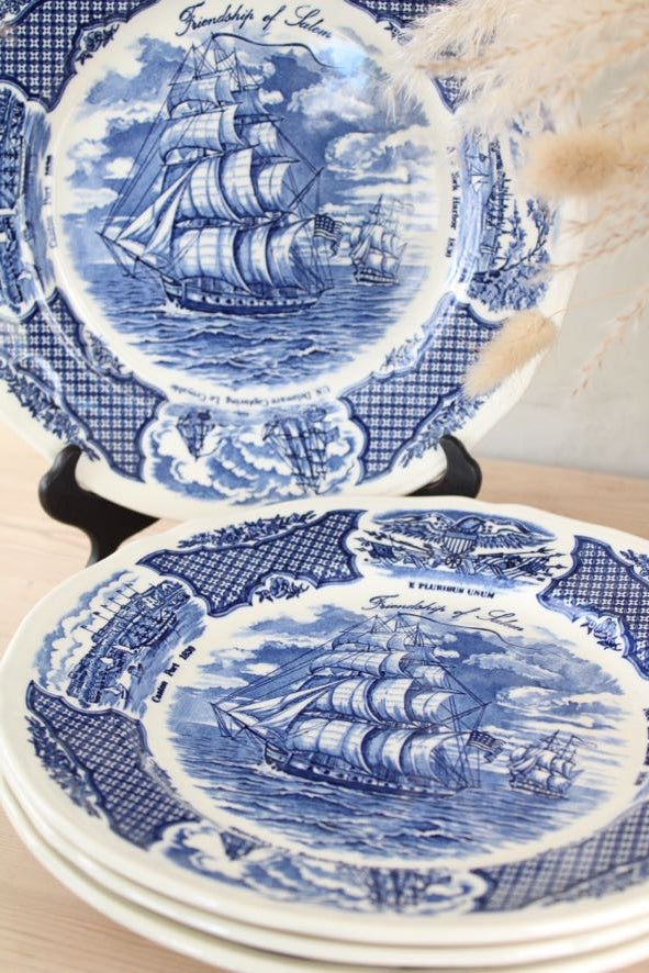 Fair Winds Blue and White Dinner Plates