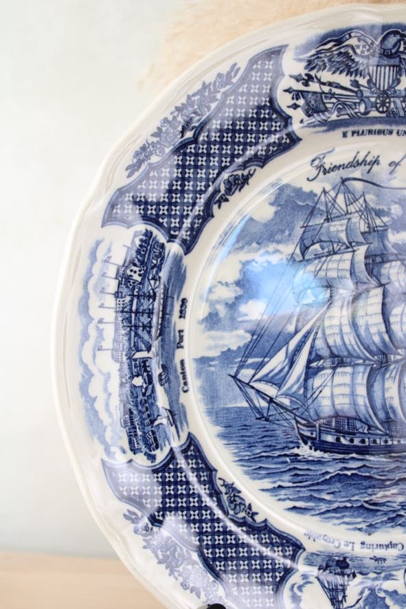 Fair Winds Blue and White Dinner Plates