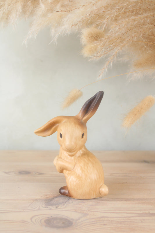 Sylvac Vintage Ceramic Beige Rabbit Figurine