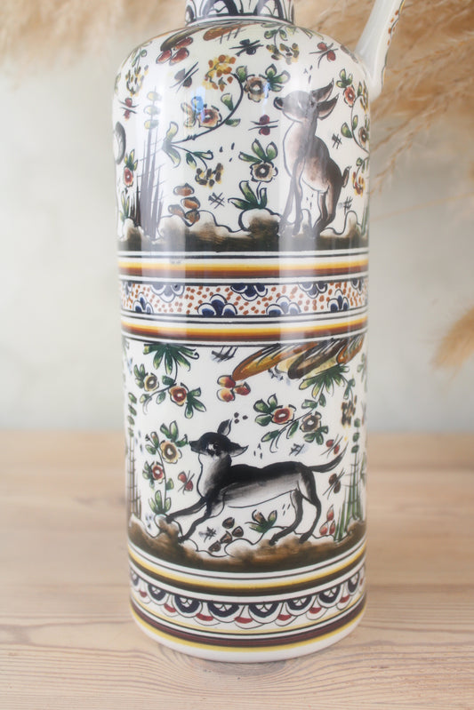 Portuguese Tall Oil Pot Vase