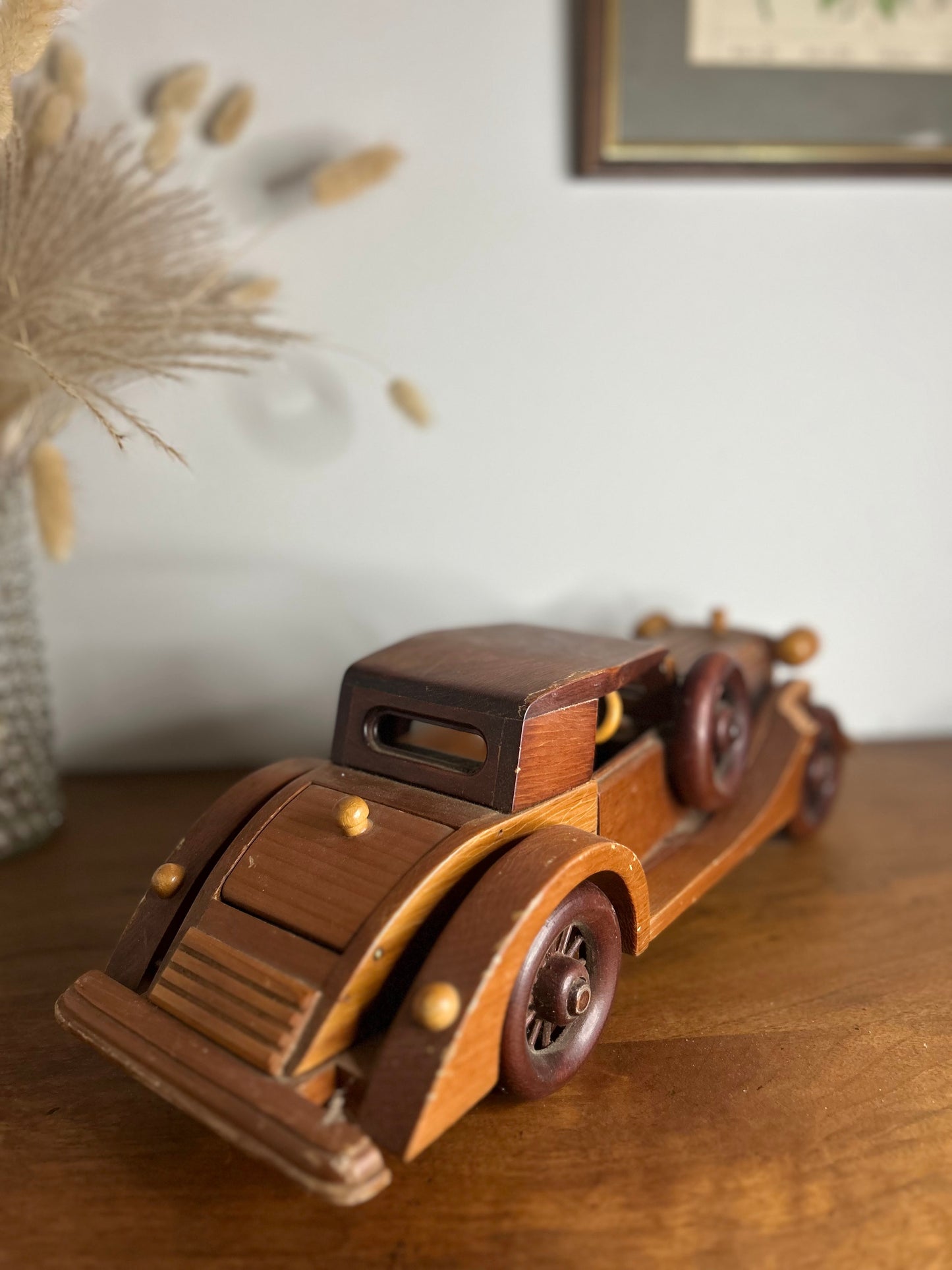 Wooden Vintage Car