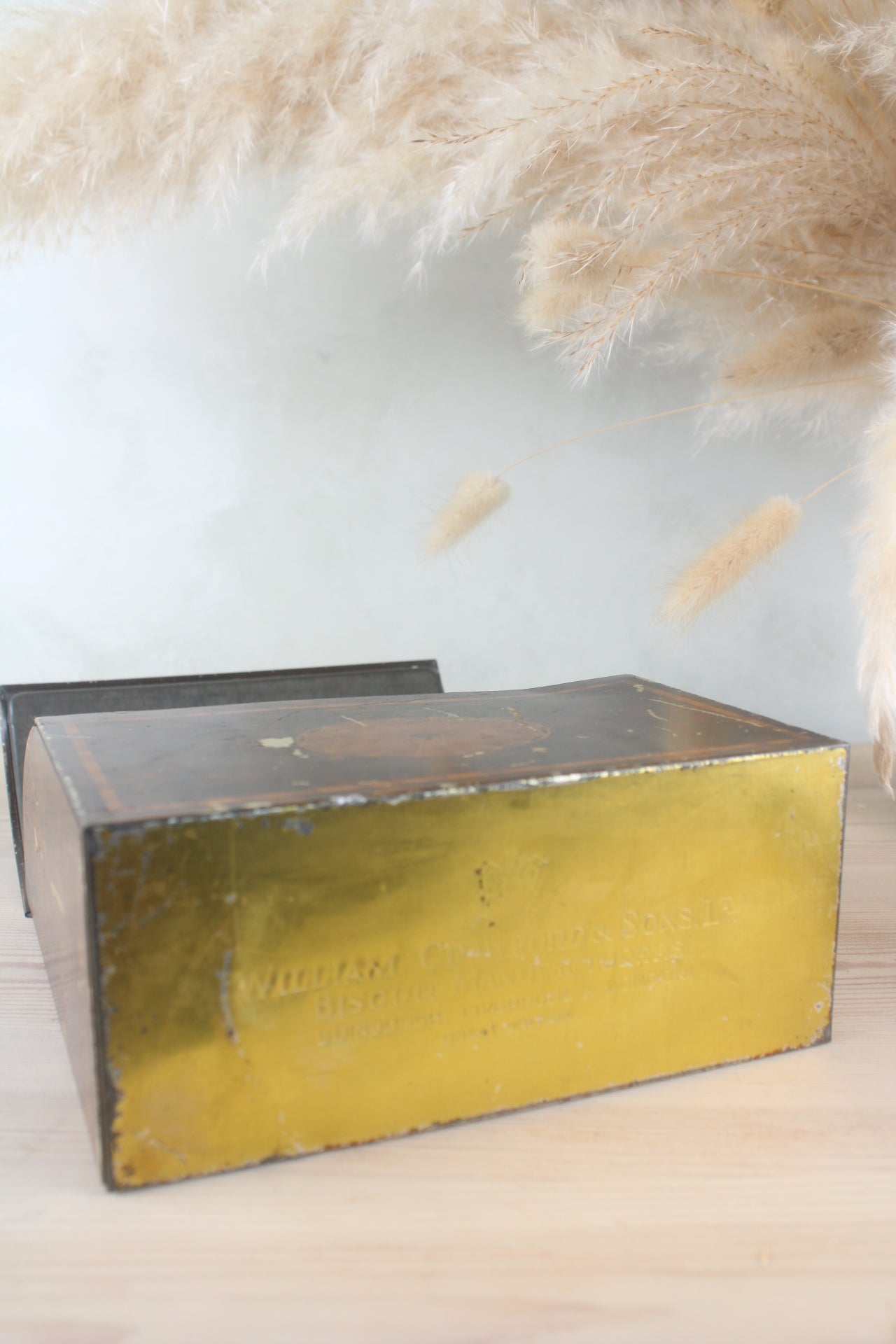 Vintage Painted Letterbox Metal Tin