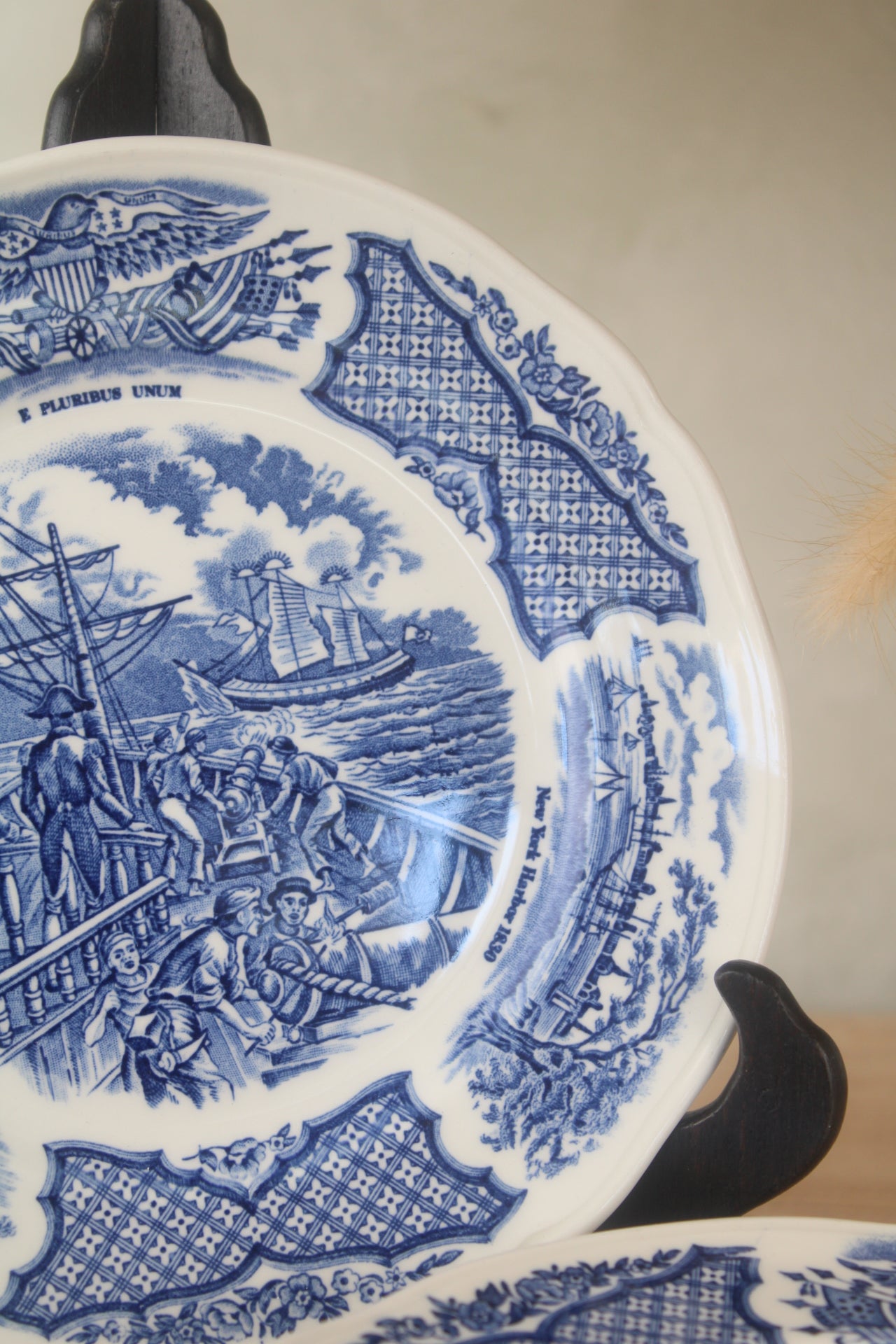 Alfred Meakin Blue and White Fair Winds Side Plates