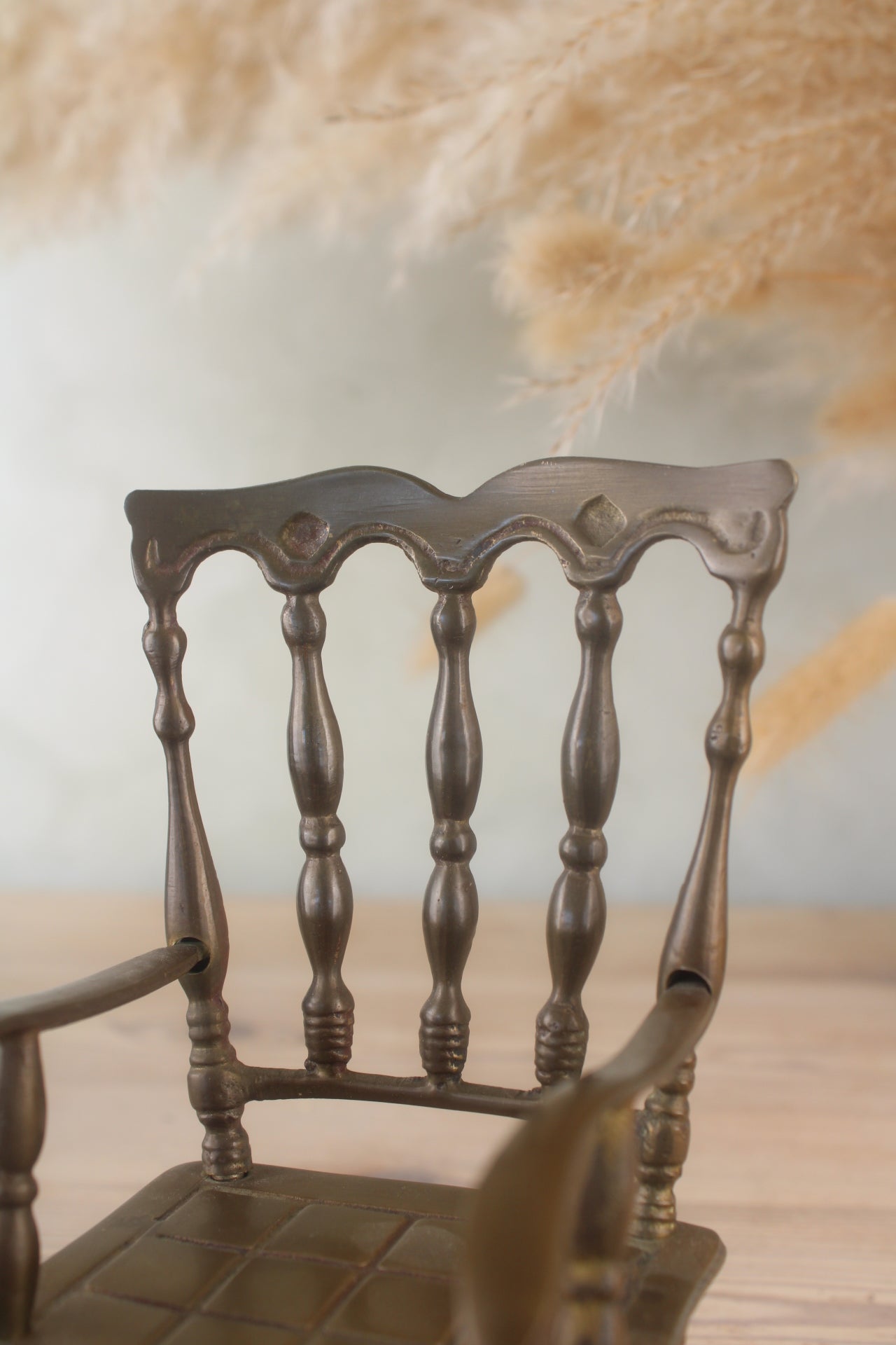 Brass Rocking Chair Figurine