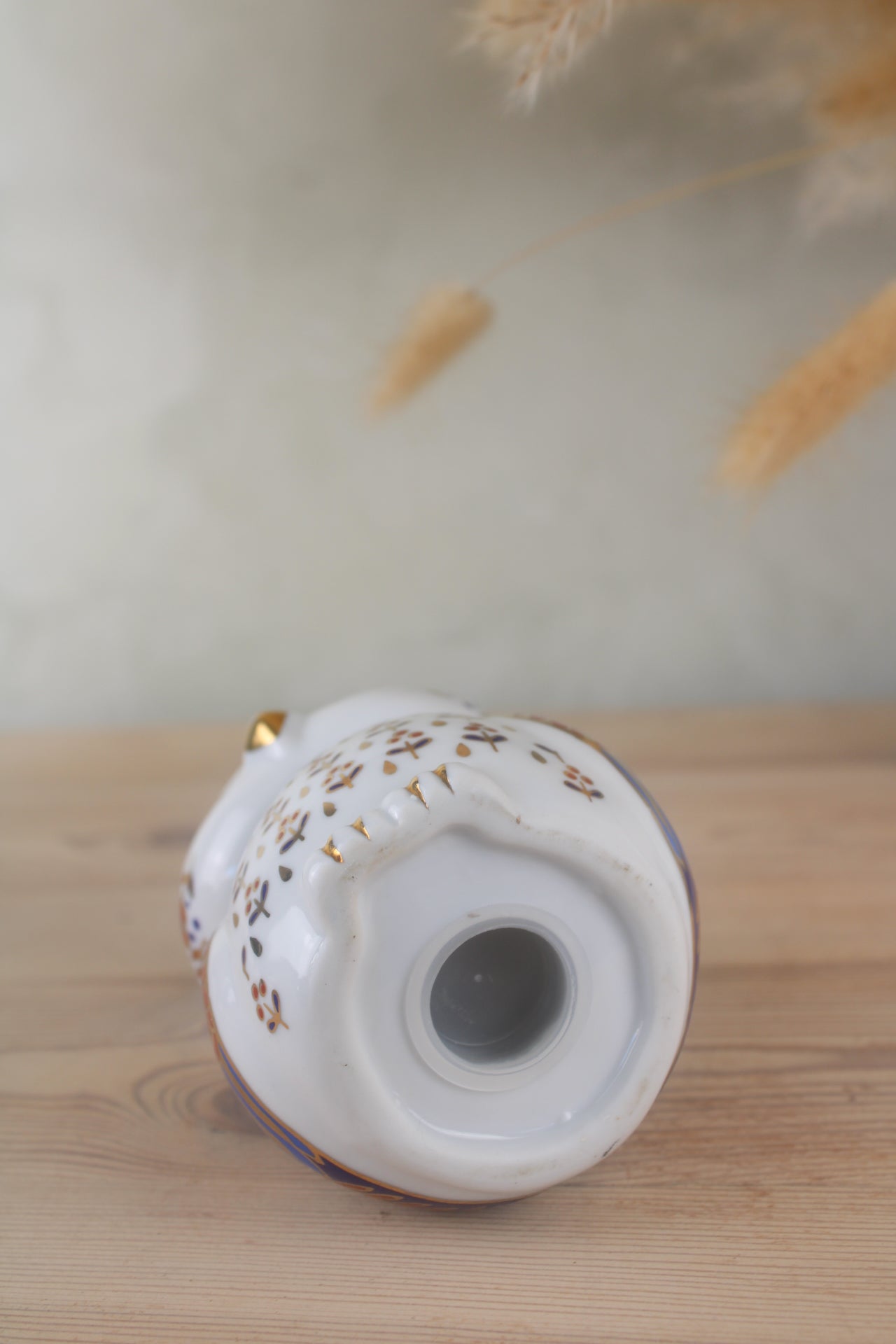 Crown Derby Style Owl Figurine