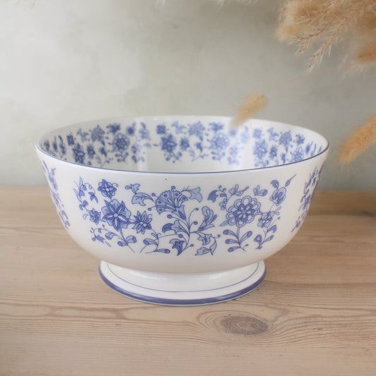 Minton Shalimar Blue and White Serving Bowl