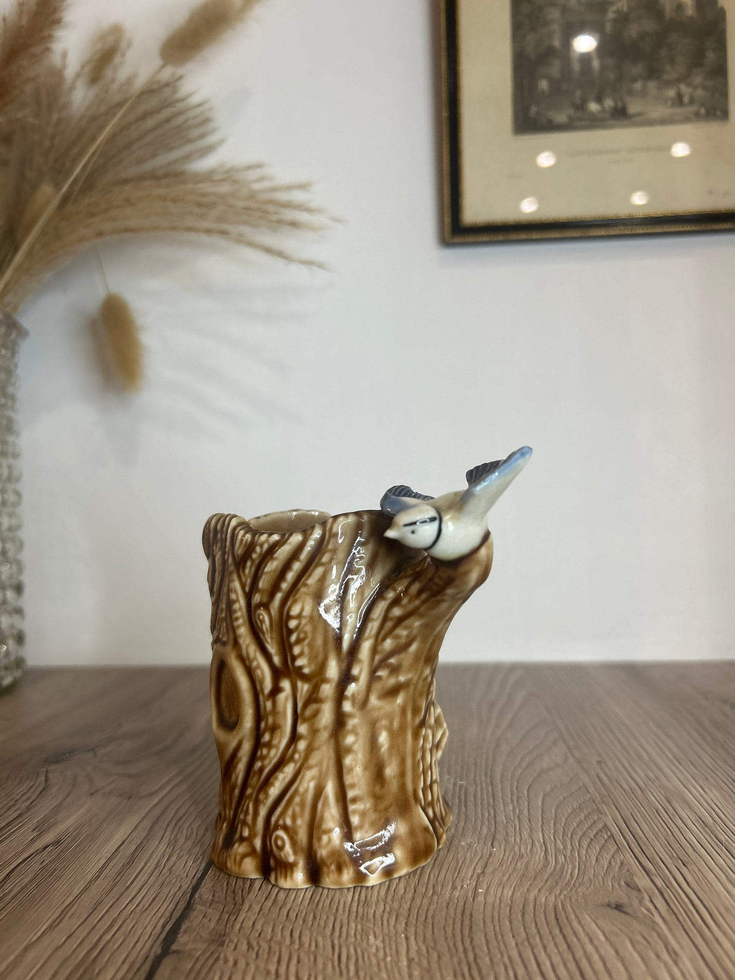 Wade Tree and Bird Vintage Small Vase Storage Pot