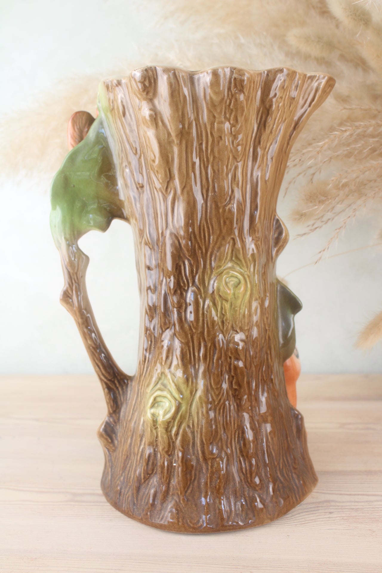 Hornsea Eastgate Fauna Large Tree Shaped Jug with Deer and Squirrels