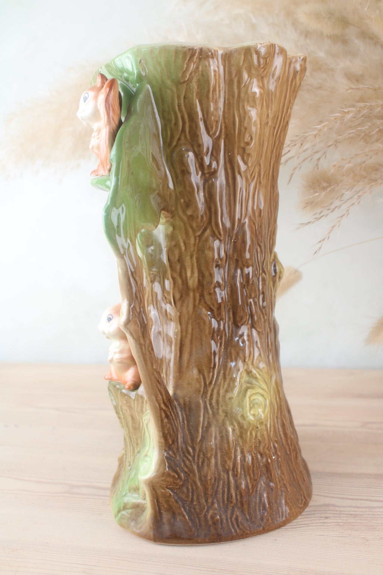 Hornsea Eastgate Fauna Large Tree Shaped Jug with Deer and Squirrels