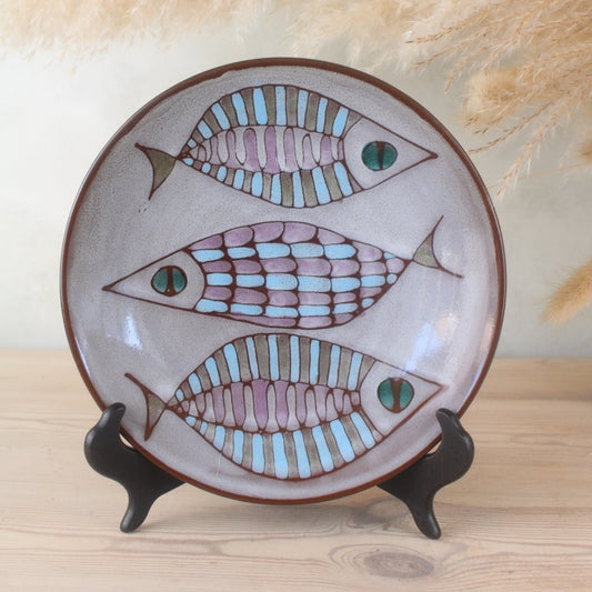 Retro Stoneware Style Fish Plate