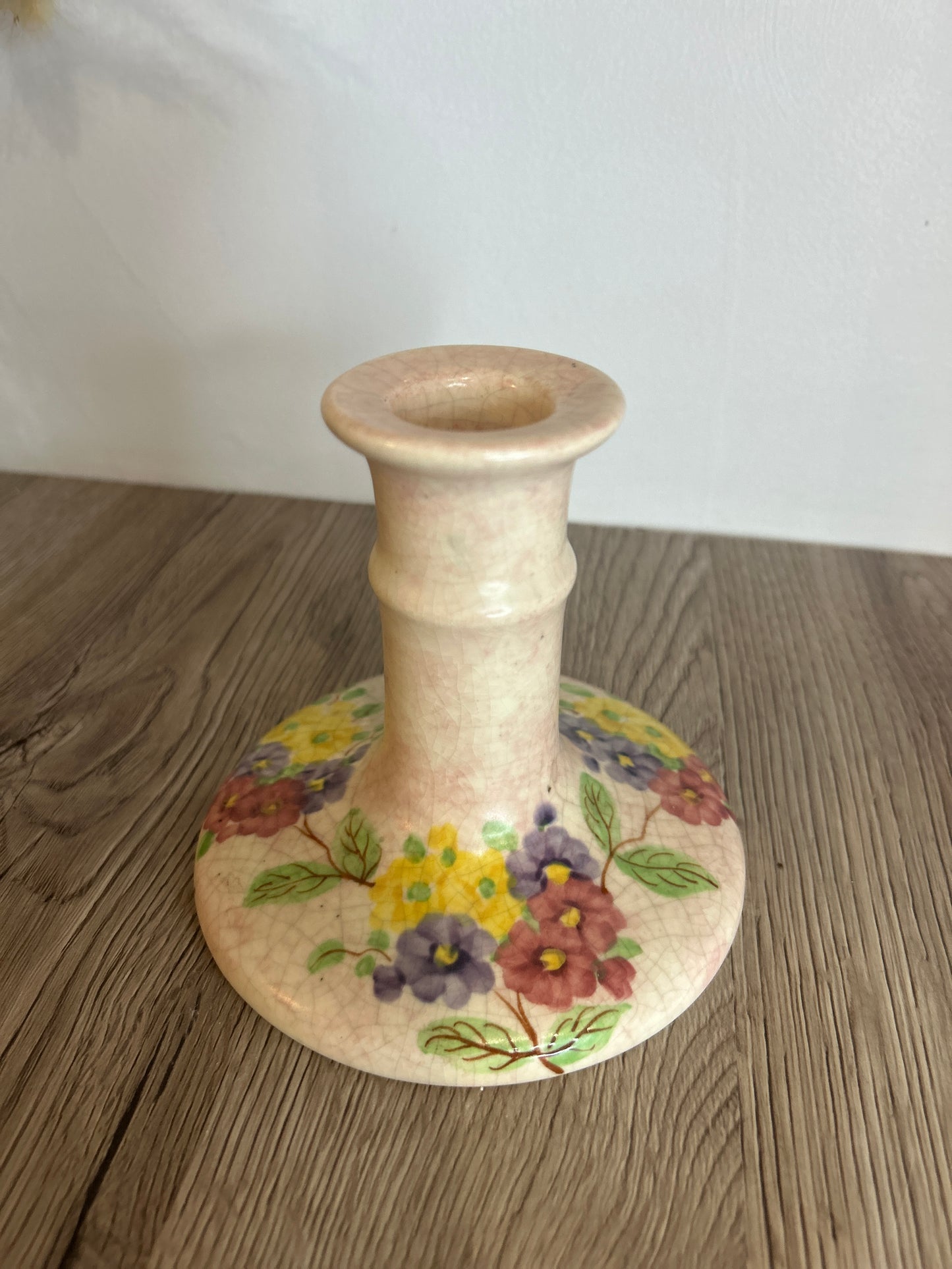 E. Radford's Art Deco Hand Painted Candlestick Stand