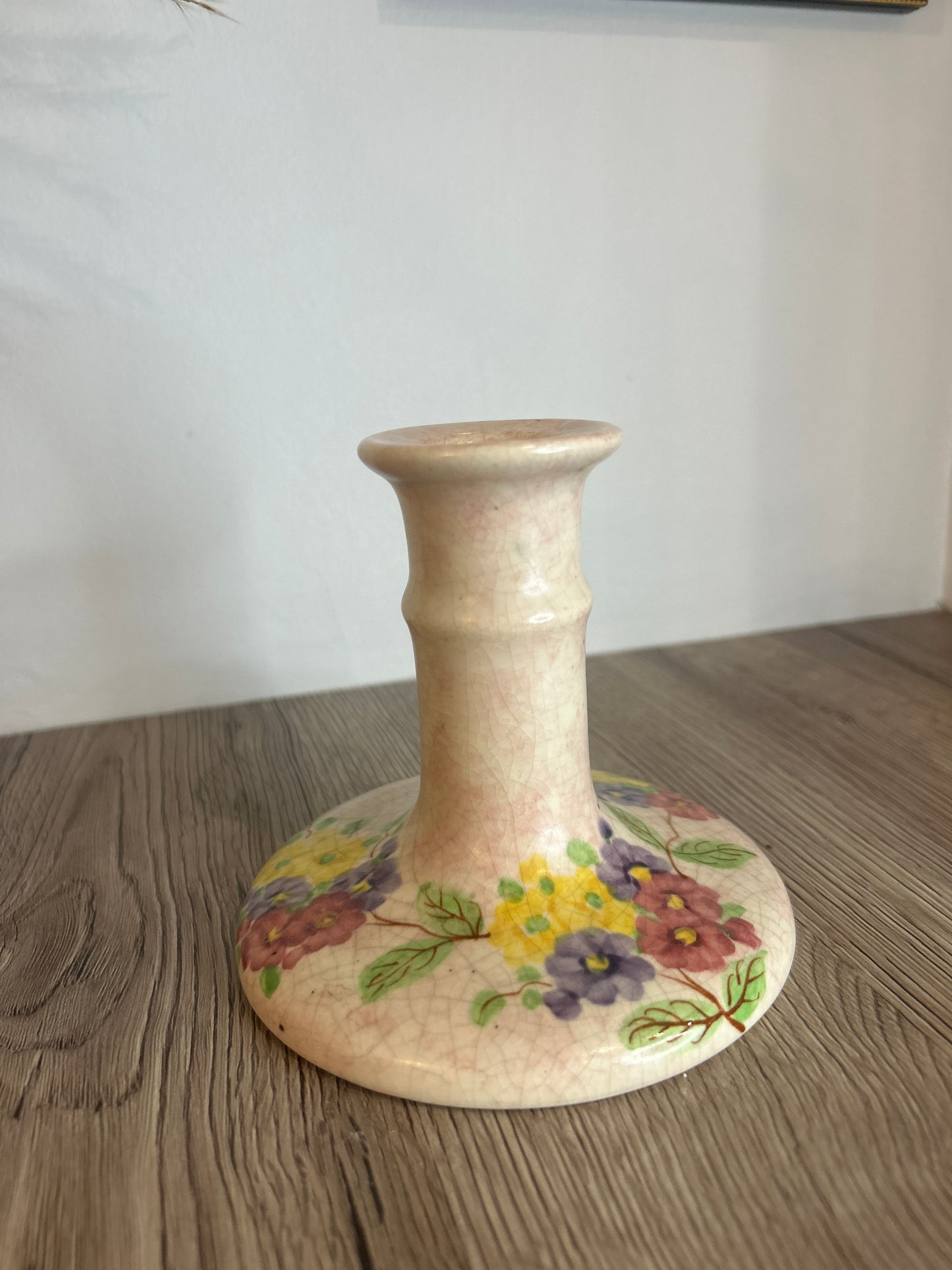 E. Radford's Art Deco Hand Painted Candlestick Stand