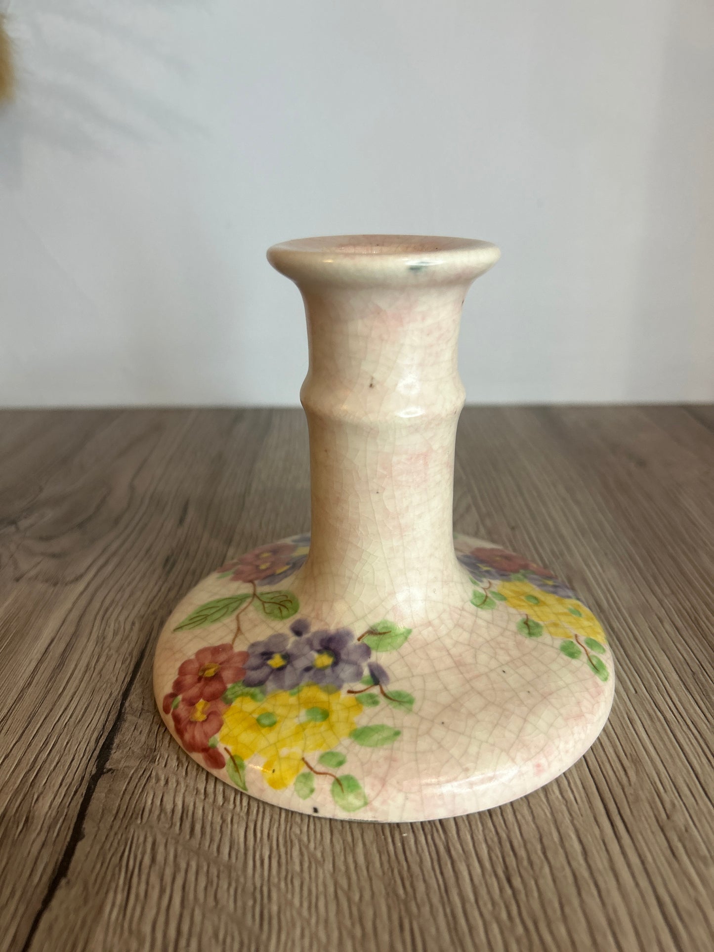 E. Radford's Art Deco Hand Painted Candlestick Stand