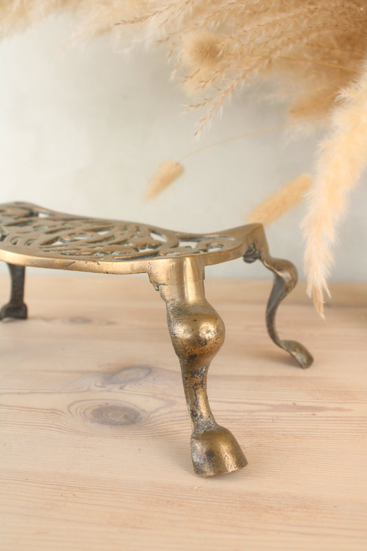Brass Fire Stand Trivet