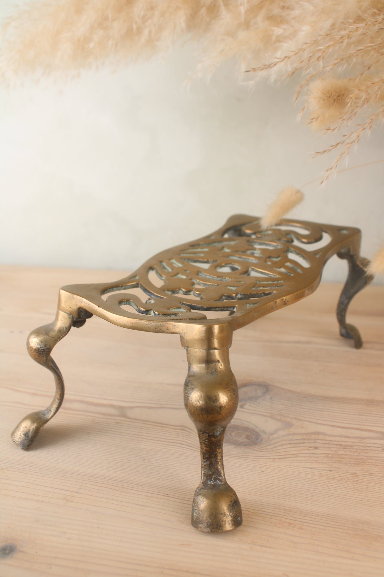 Brass Fire Stand Trivet