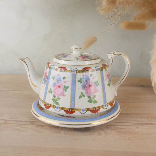Gibbons Vintage Teapot and Plate