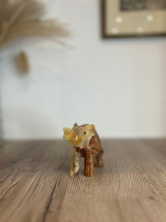 Onyx Elephant Ornament Paperweight