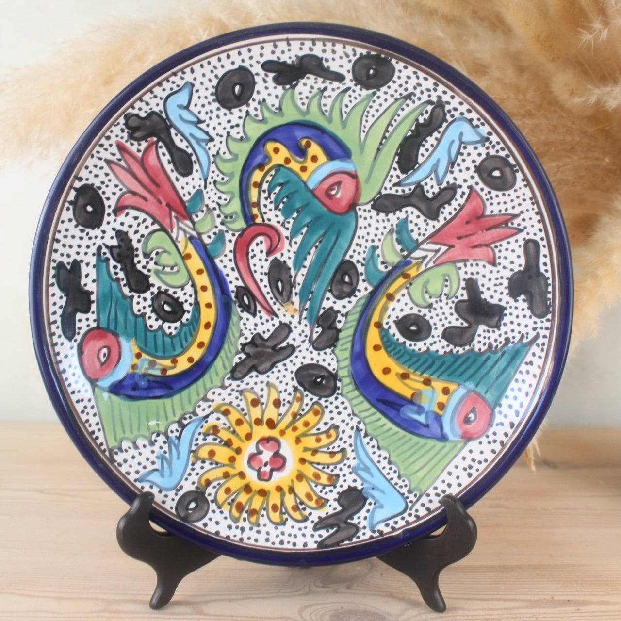 Large Mediterranean Hanging Plate