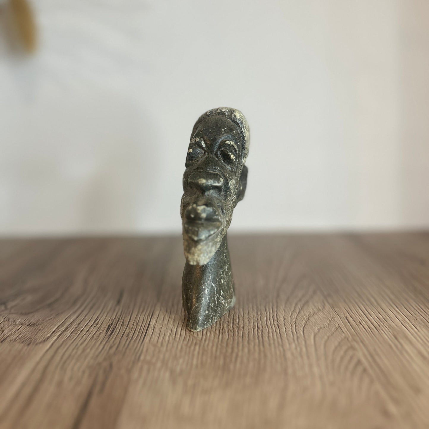 African Soapstone Figurine of a Head