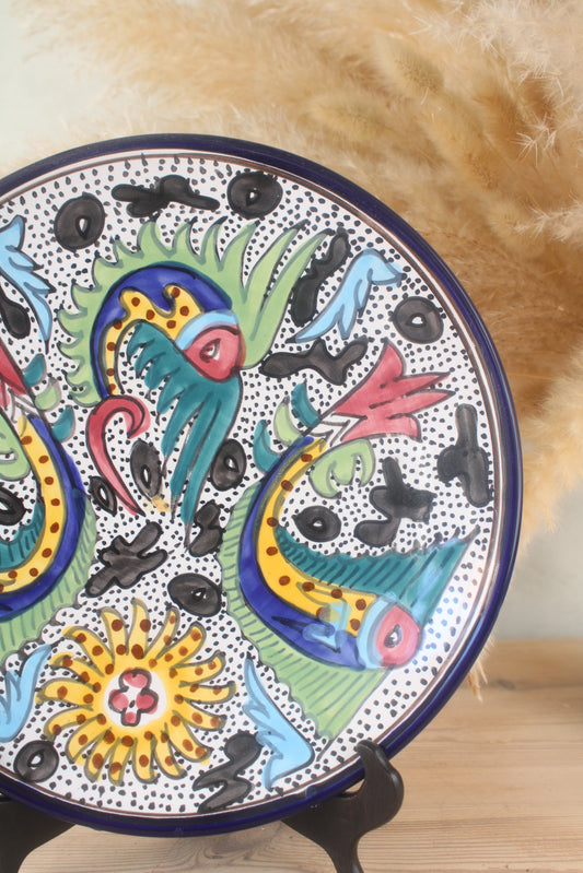 Large Mediterranean Hanging Plate