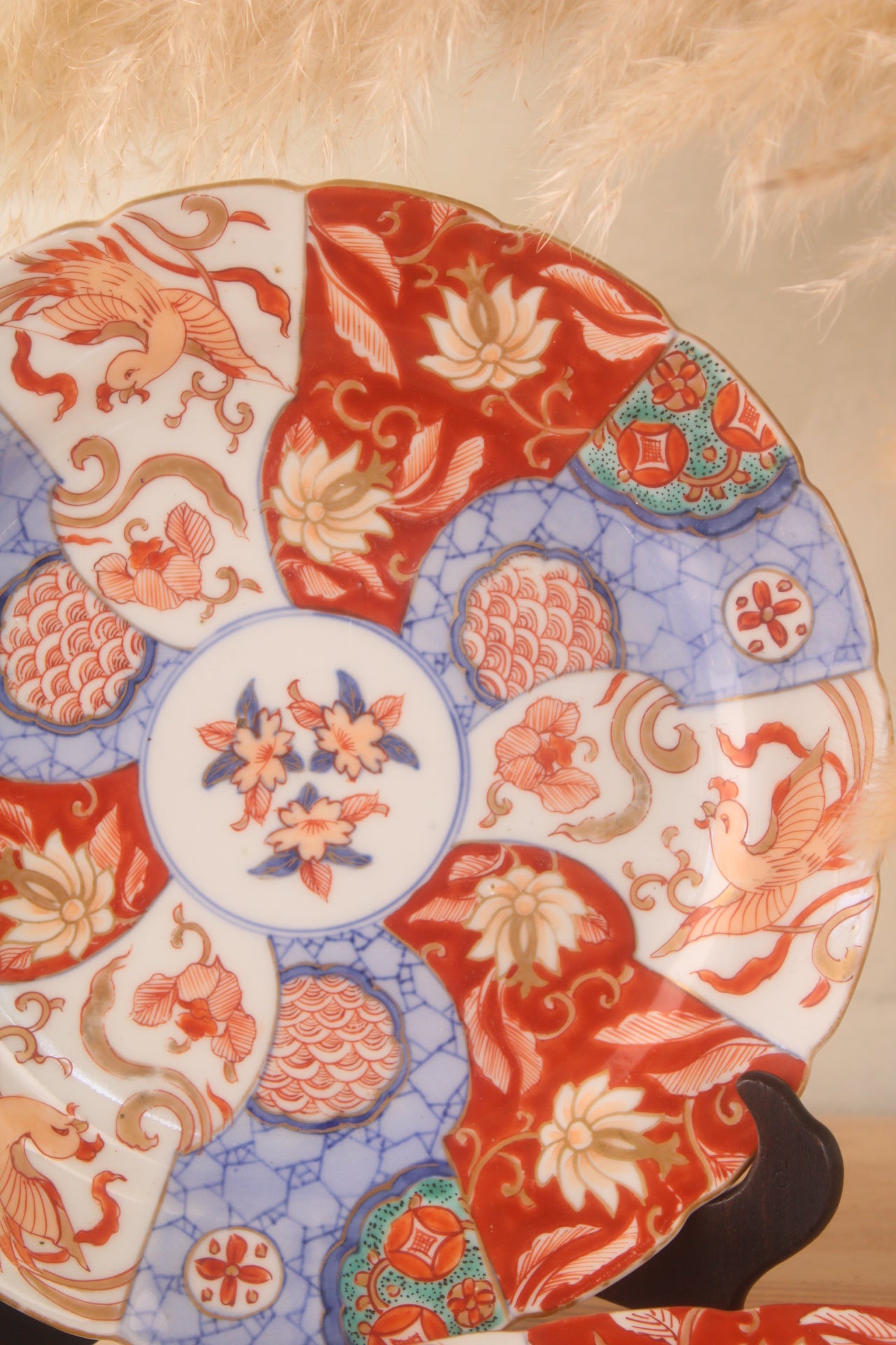 Pair of Antique Japanese Imari Plates