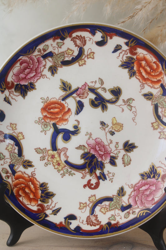 Masons Floral Rose Plate