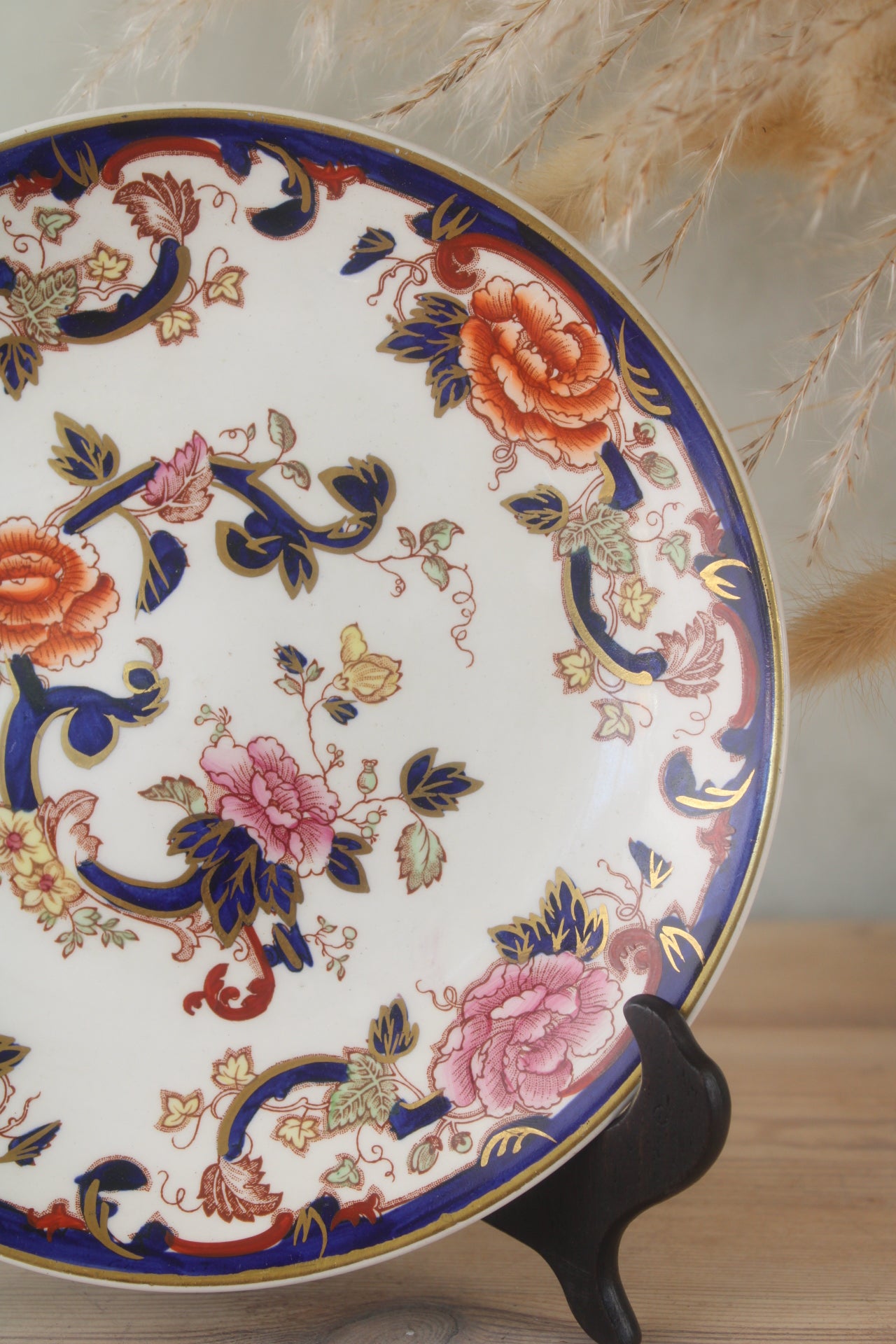 Masons Floral Rose Plate