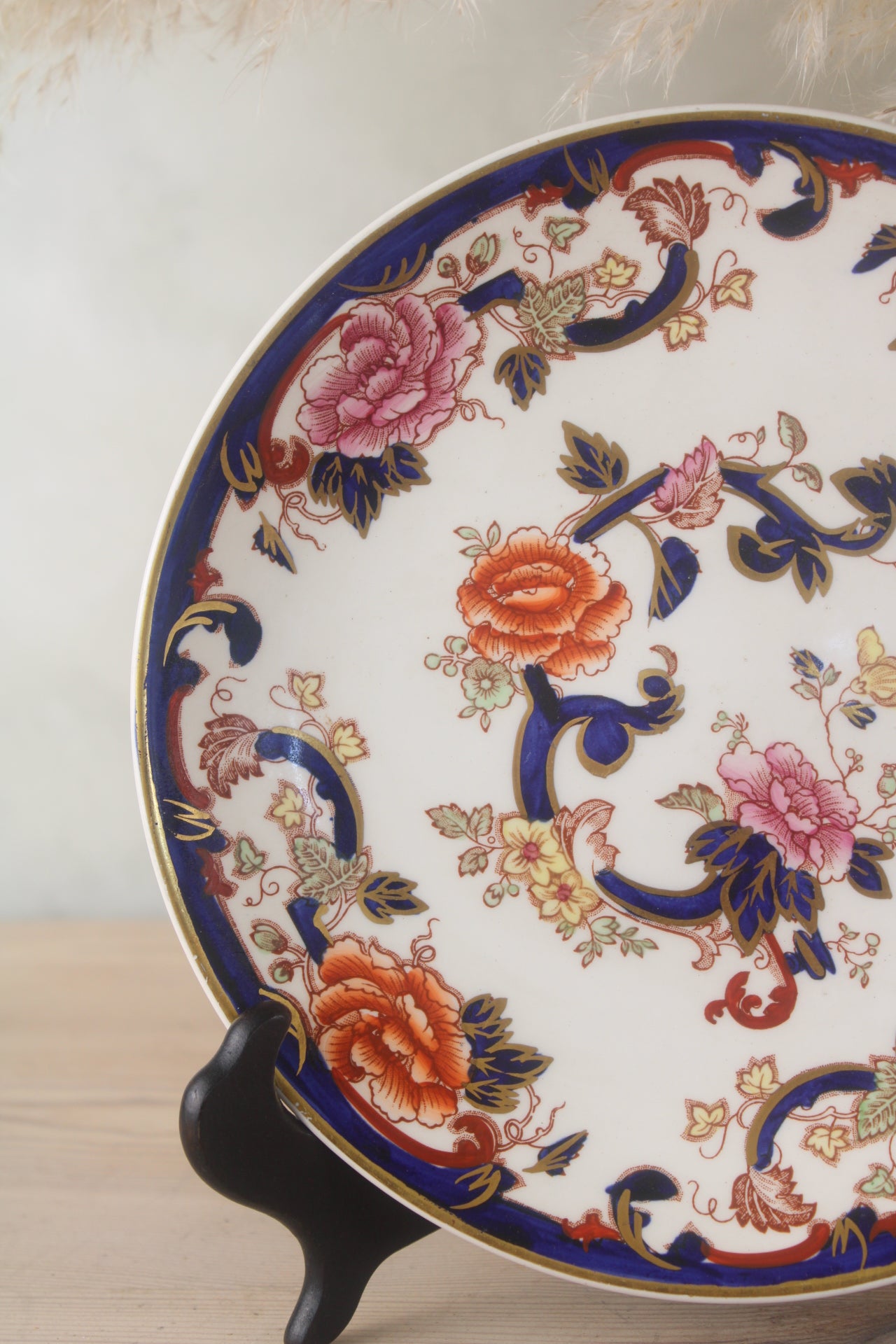 Masons Floral Rose Plate