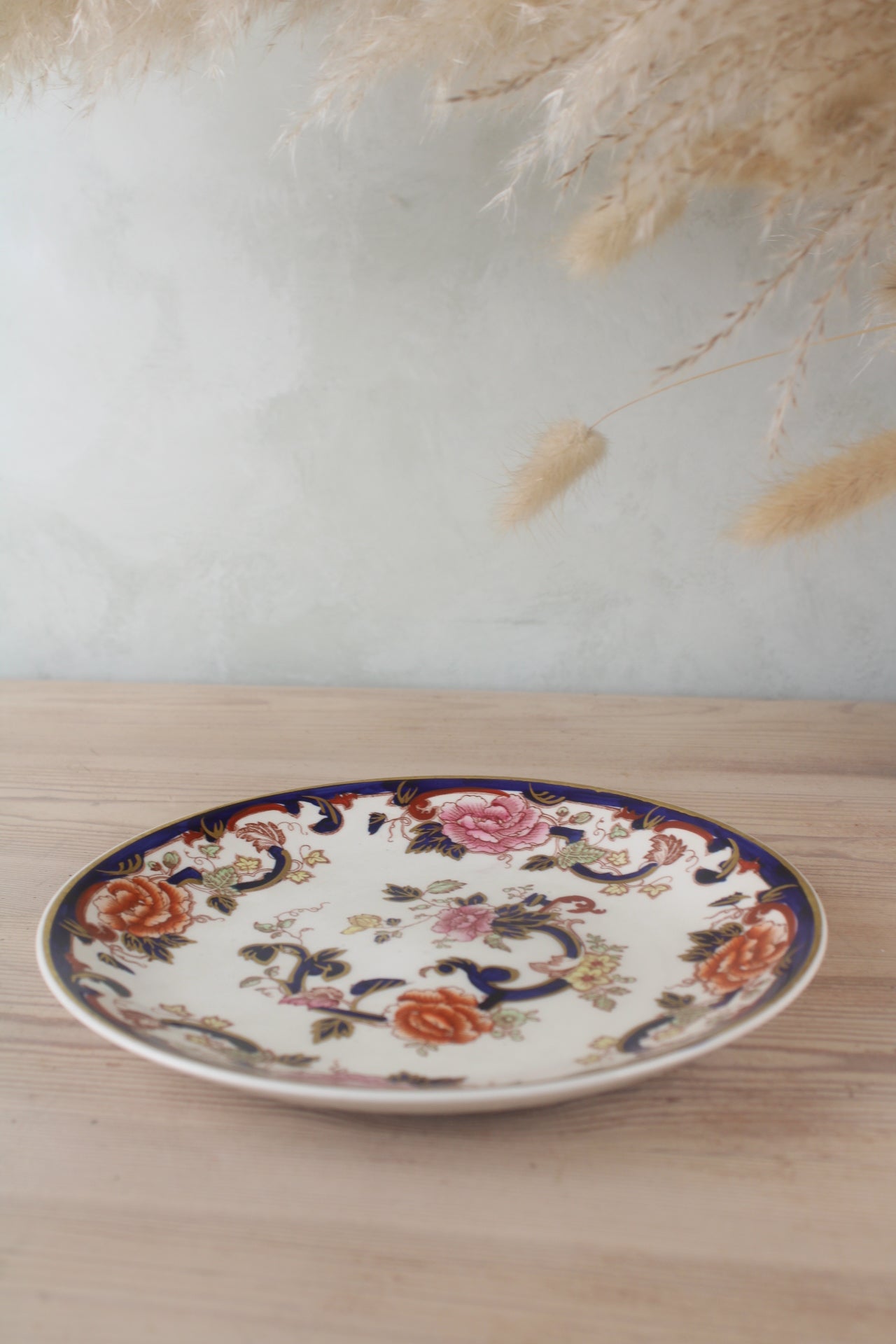 Masons Floral Rose Plate