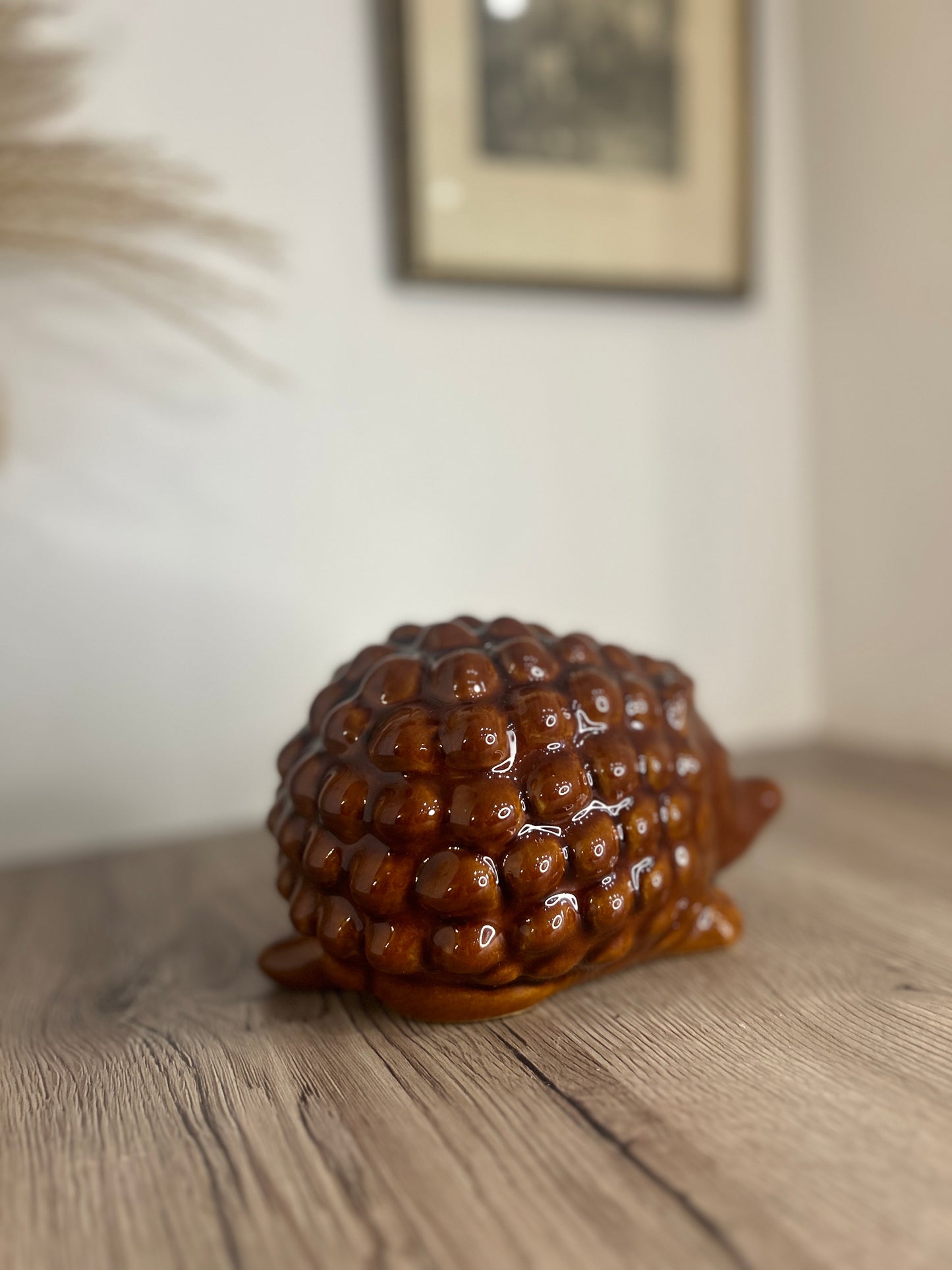 Rust Colour Vintage Hedgehog Money Box