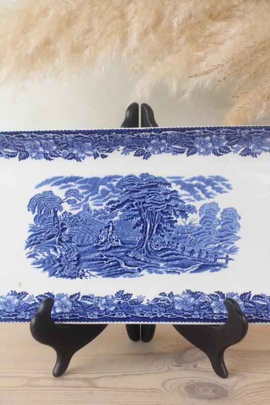 Wedgwood Blue and White Enoch Tray