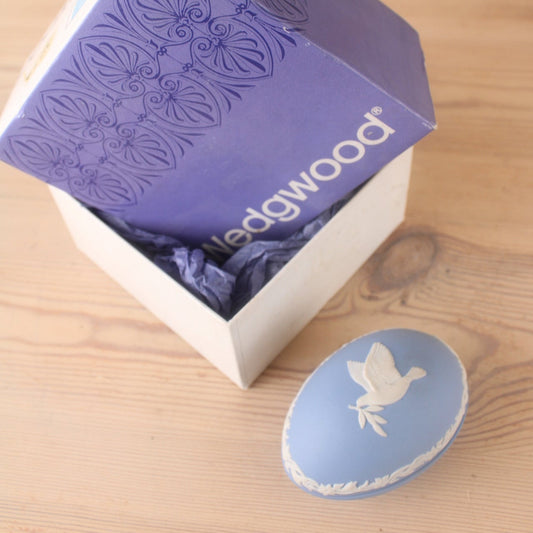 Wedgewood Blue Jasperware Egg 1977