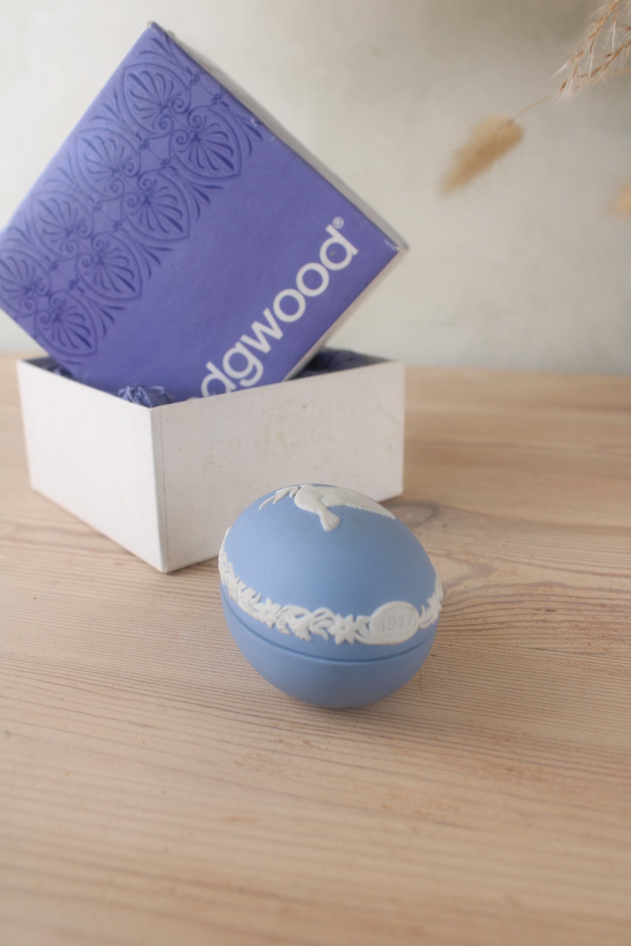 Wedgewood Blue Jasperware Egg 1977