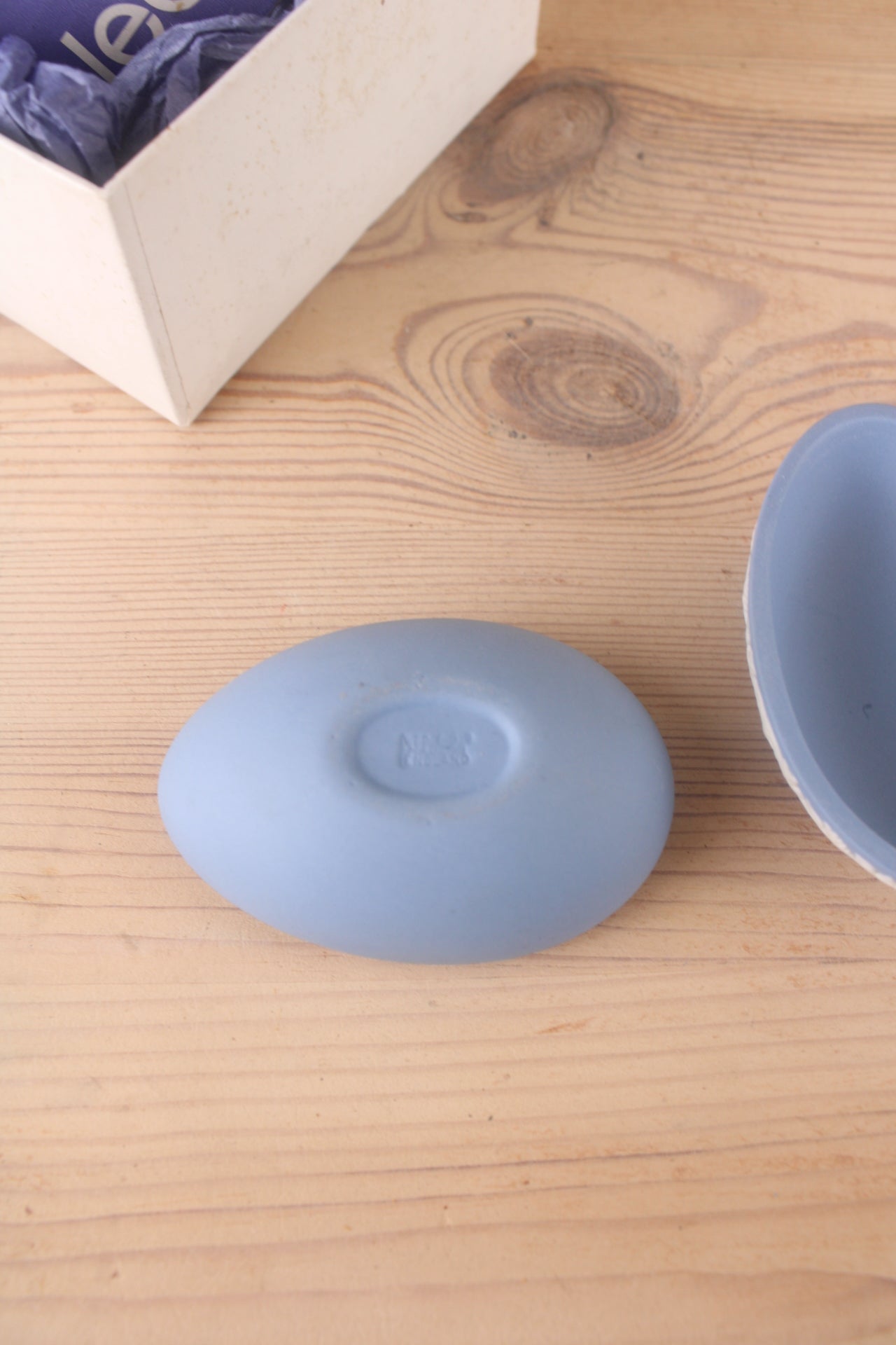 Wedgewood Blue Jasperware Egg 1977