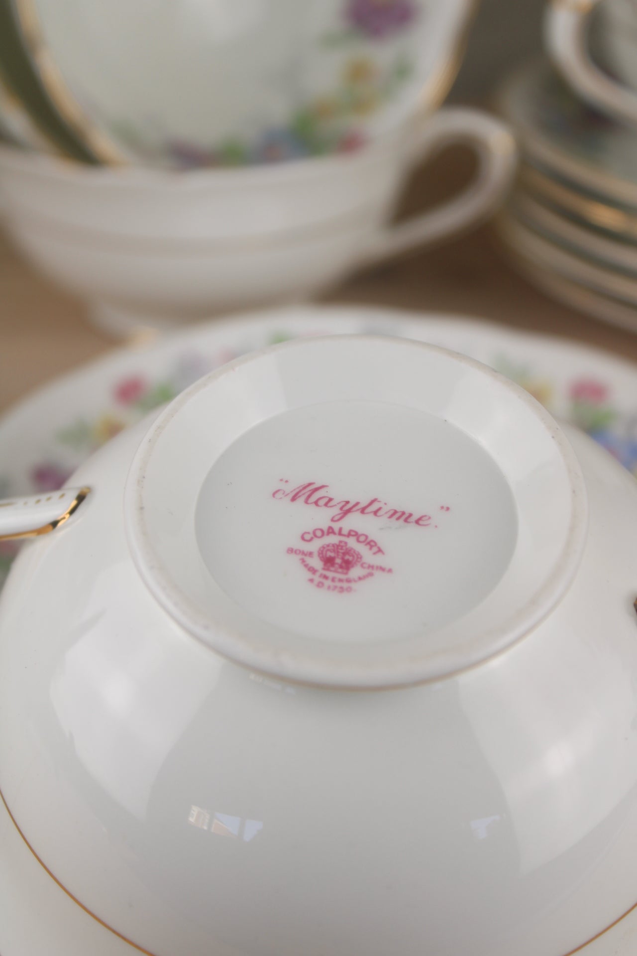 Set of 6 Coalport Maylime Soup Bowls