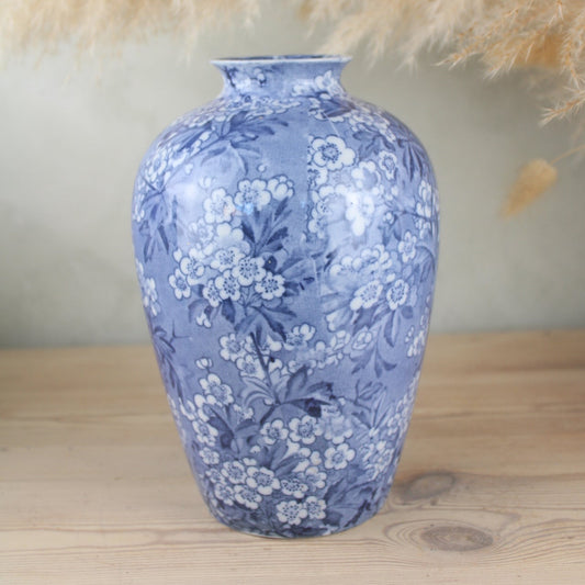Blue and White Jay Blossom Pottery Vase